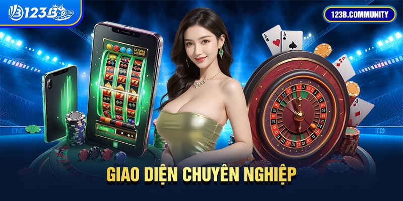 giao dien chuyen nghiep cua 123b khi dang nhap